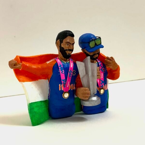 Virat & Rohit - T20WC Trophy - 3D Fridge magnet - Image 2